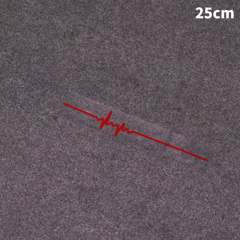 ECG Strip Car Stickers Vinyl Water Proof Decals Cool Laser Reflective Auto Truck Motorbike Sticker Decor Accessories