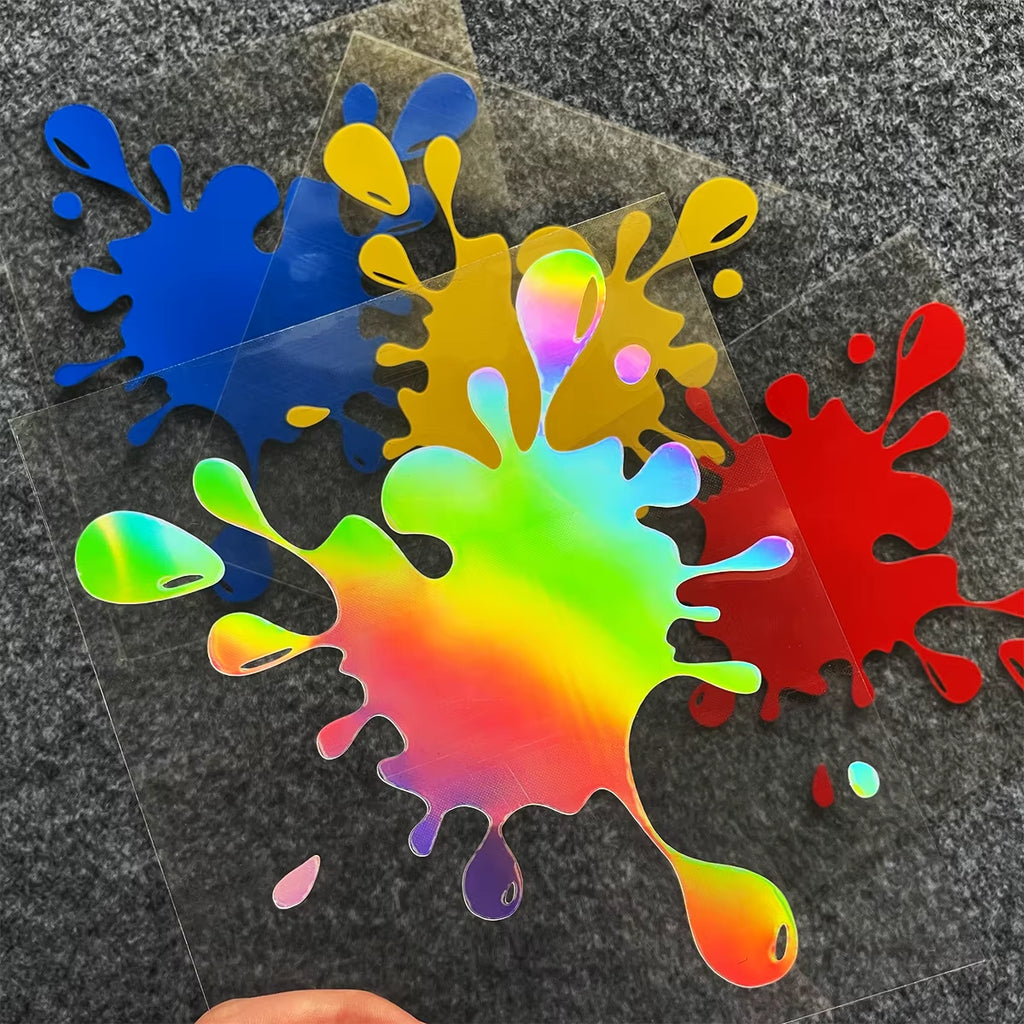 Reflective Motorcycle Stickers Interesting Spots Vinyl Accessories Decal Decor Motor Bike Scooter Body Tank Helmet Windshield