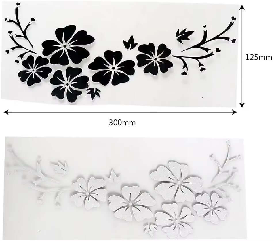 Flower Decal Car Body Sticker Auto Window Bumper Door Scratch Cover Decals Car Motorcycle Styling Vinyl Stickers Blossom Decor