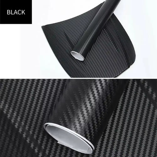 30X127Cm Car 3D Carbon Fiber Roll Film Stickers DIY Vinyl Film Auto Interior Styling Carbon Fiber Decorative Decals