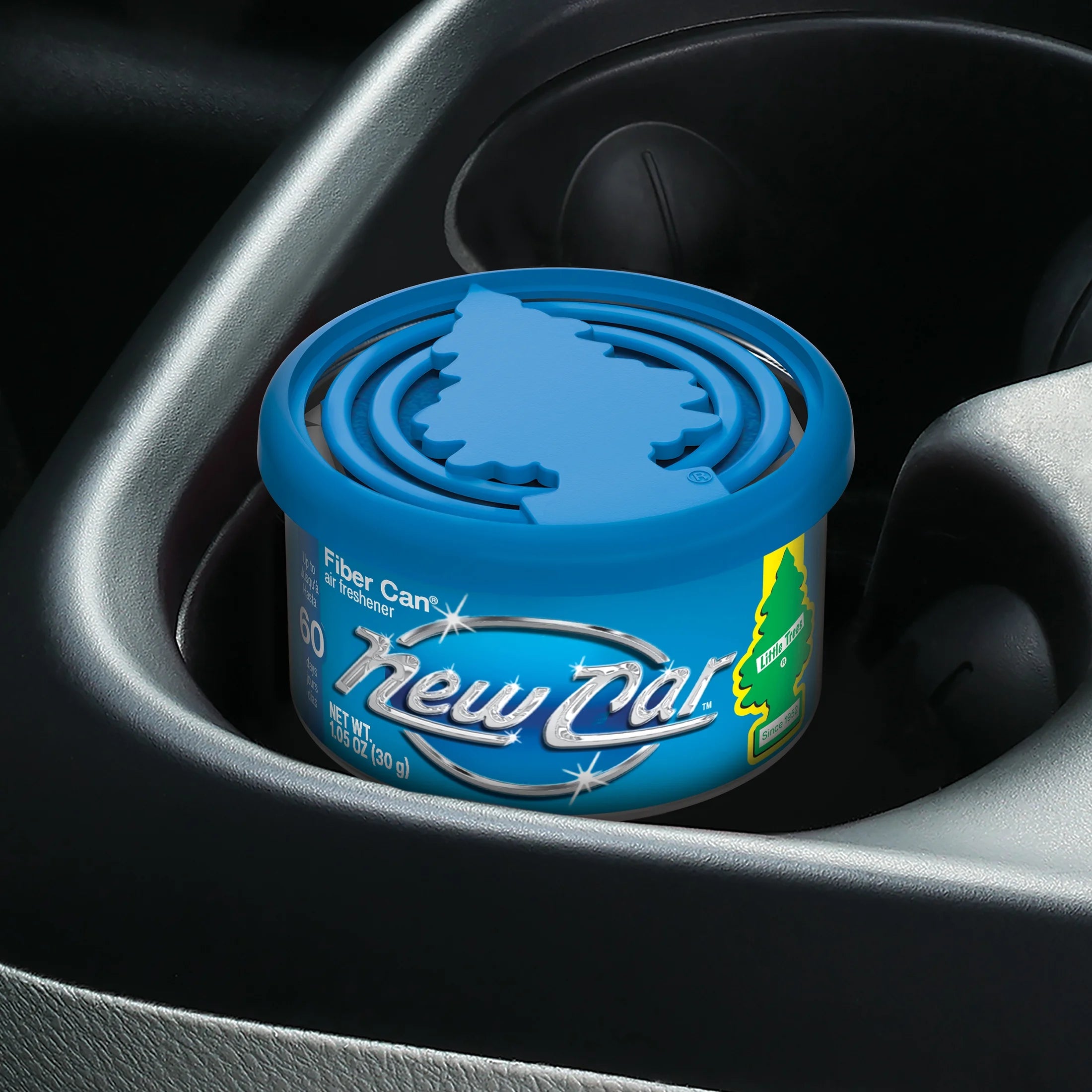 Little Trees Air Freshener Fiber Can New Car 1.05 Oz