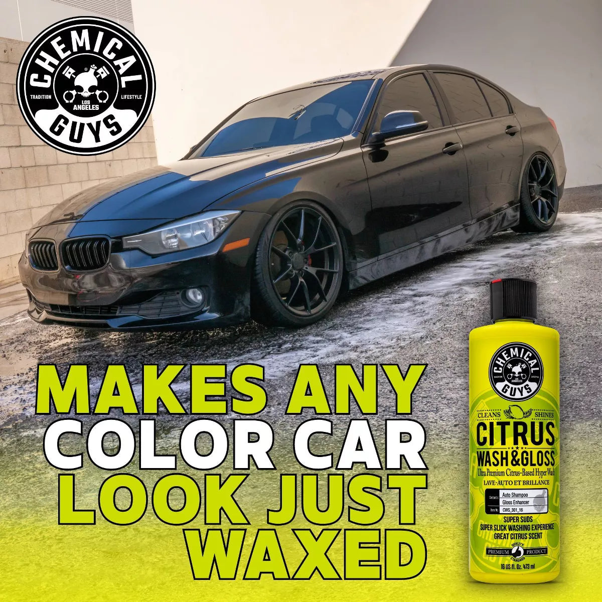 Chemical Guys 7Pc Wash and Shine Buckets: Car Cleaning Kit with Scented Liquid for Automotive Shine
