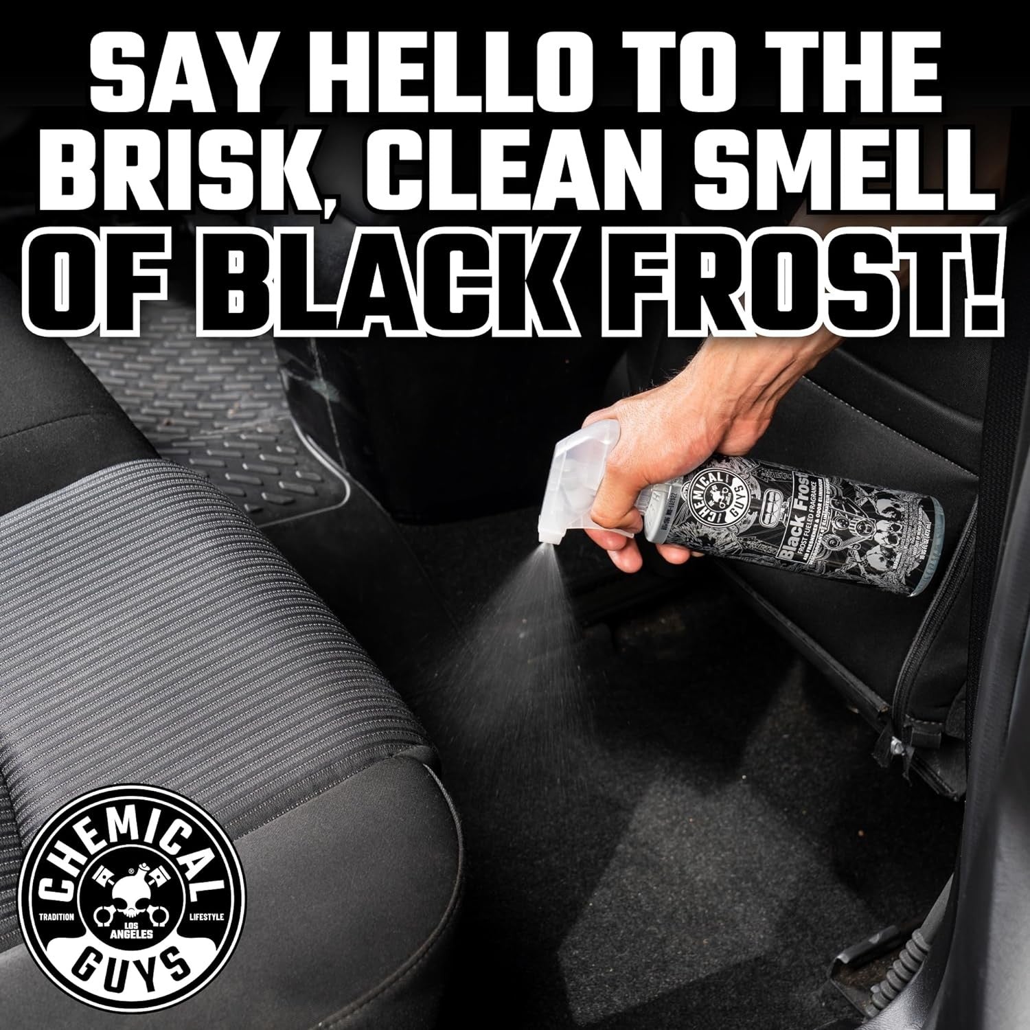 Chemical Guys AIR_224_16 Black Frost Air Freshener and Odor Eliminator, (Great F